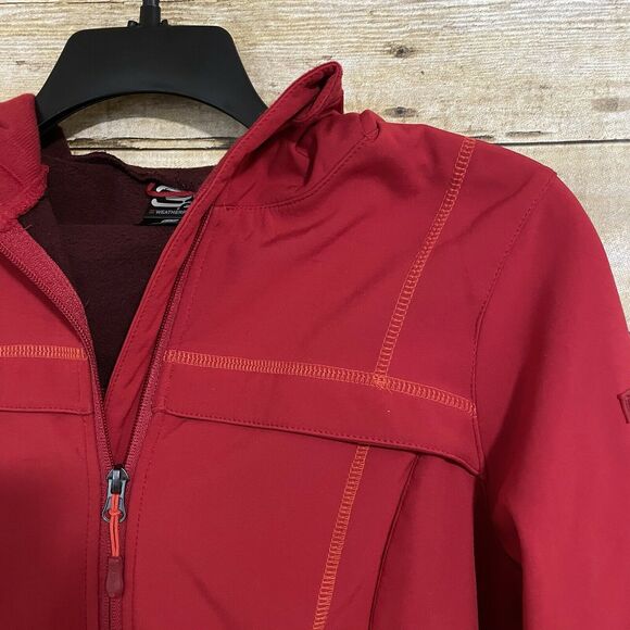 32 Degrees Women's Red Waterproof Hooded Softshell Jacket - Size Small - Zipper - Picture 5 of 8